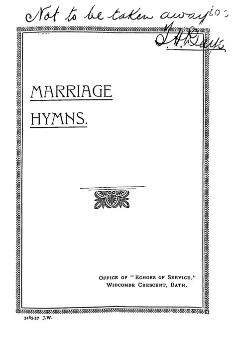 plp hymn|Mariage .